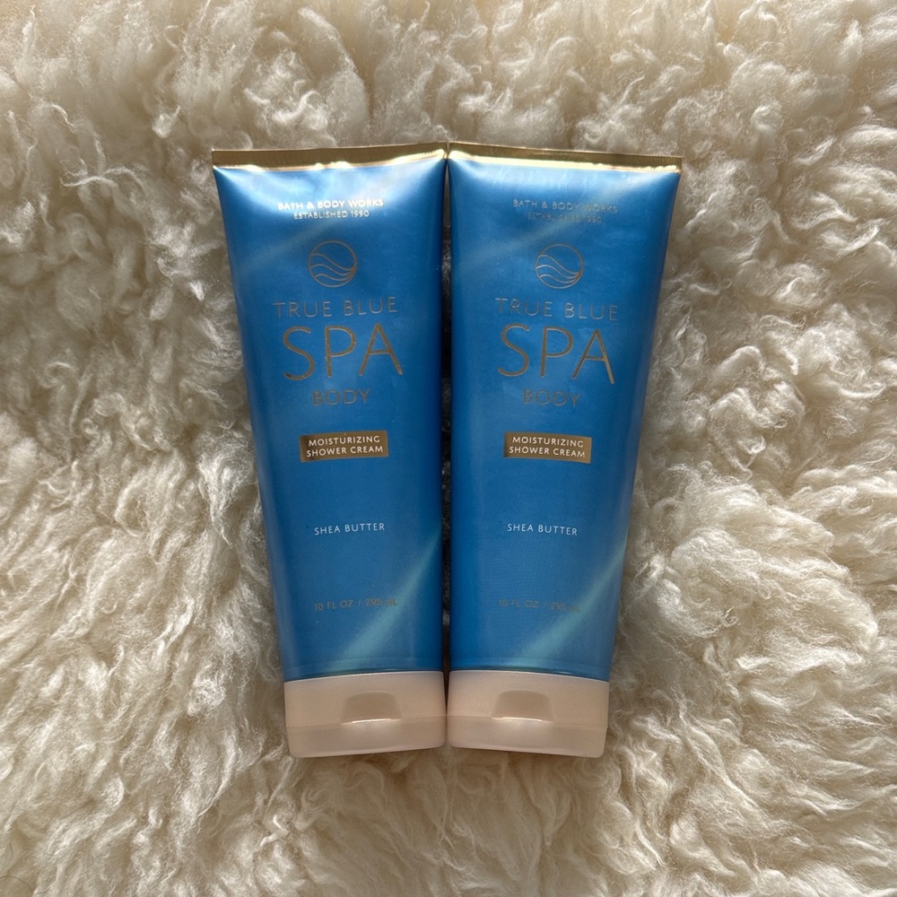 New BBW True Blue Spa Moisturizing Shower Creams